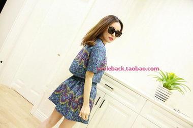 欧美风上衣短裙图片,短裙上衣,演绎时尚简约魅力